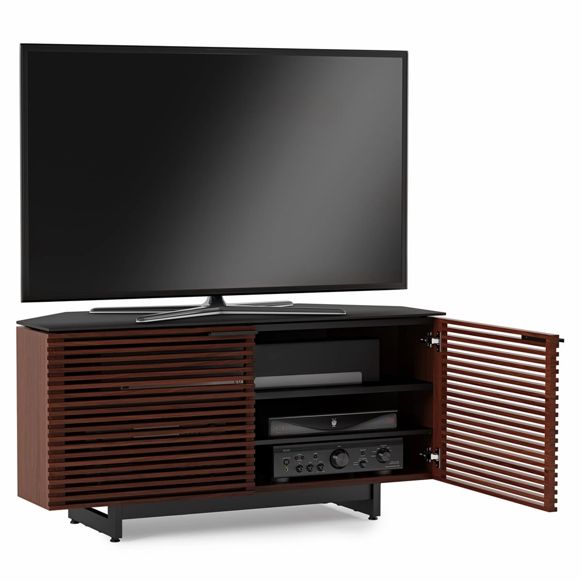 BDI Corridor 8175 Corner Media Cabinet (Chocolate Stained Walnut)