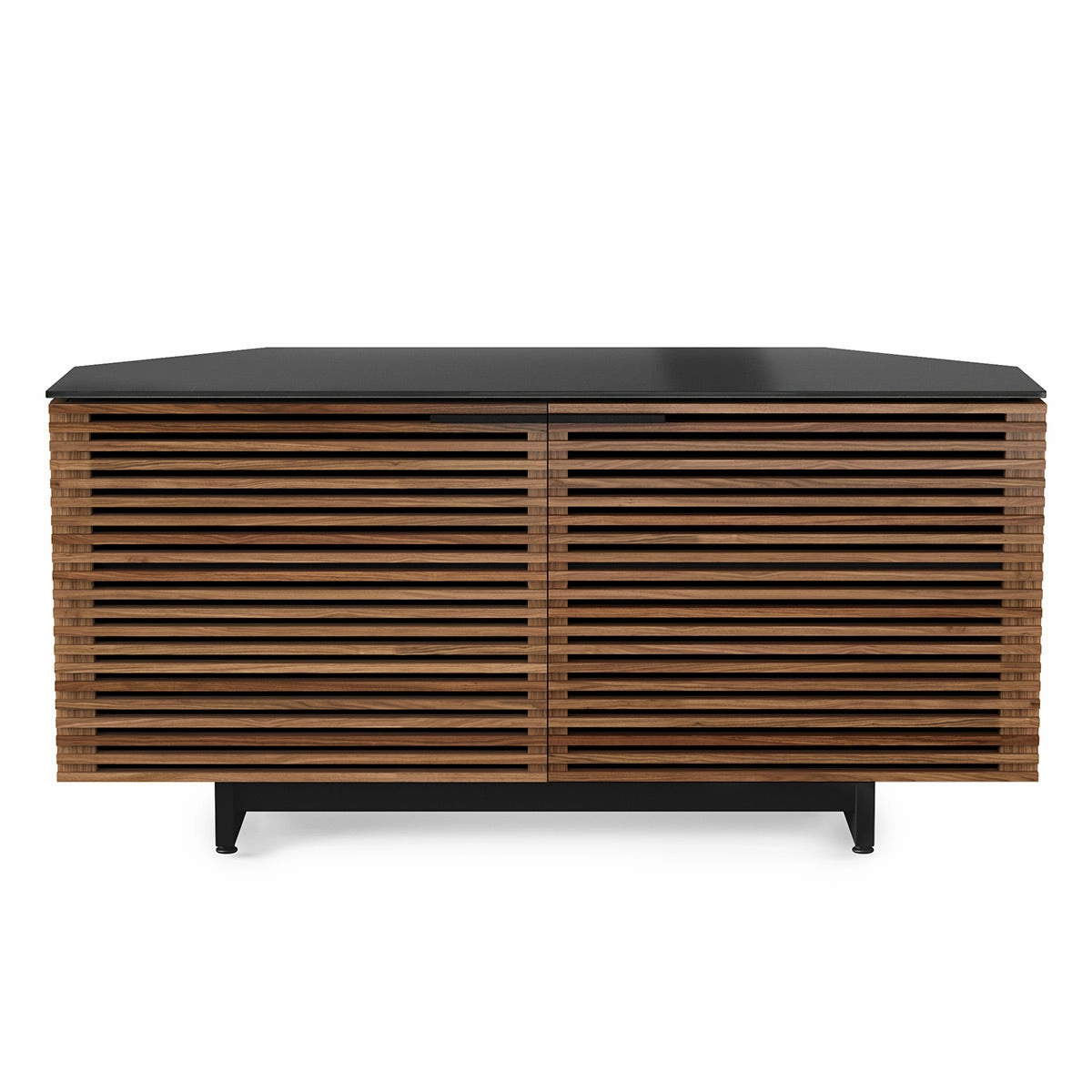 BDI Corridor 8175 Corner Media Cabinet (Walnut) hi-fi vibration control,hi-fi grounded cable,hi-fi stereo input selector