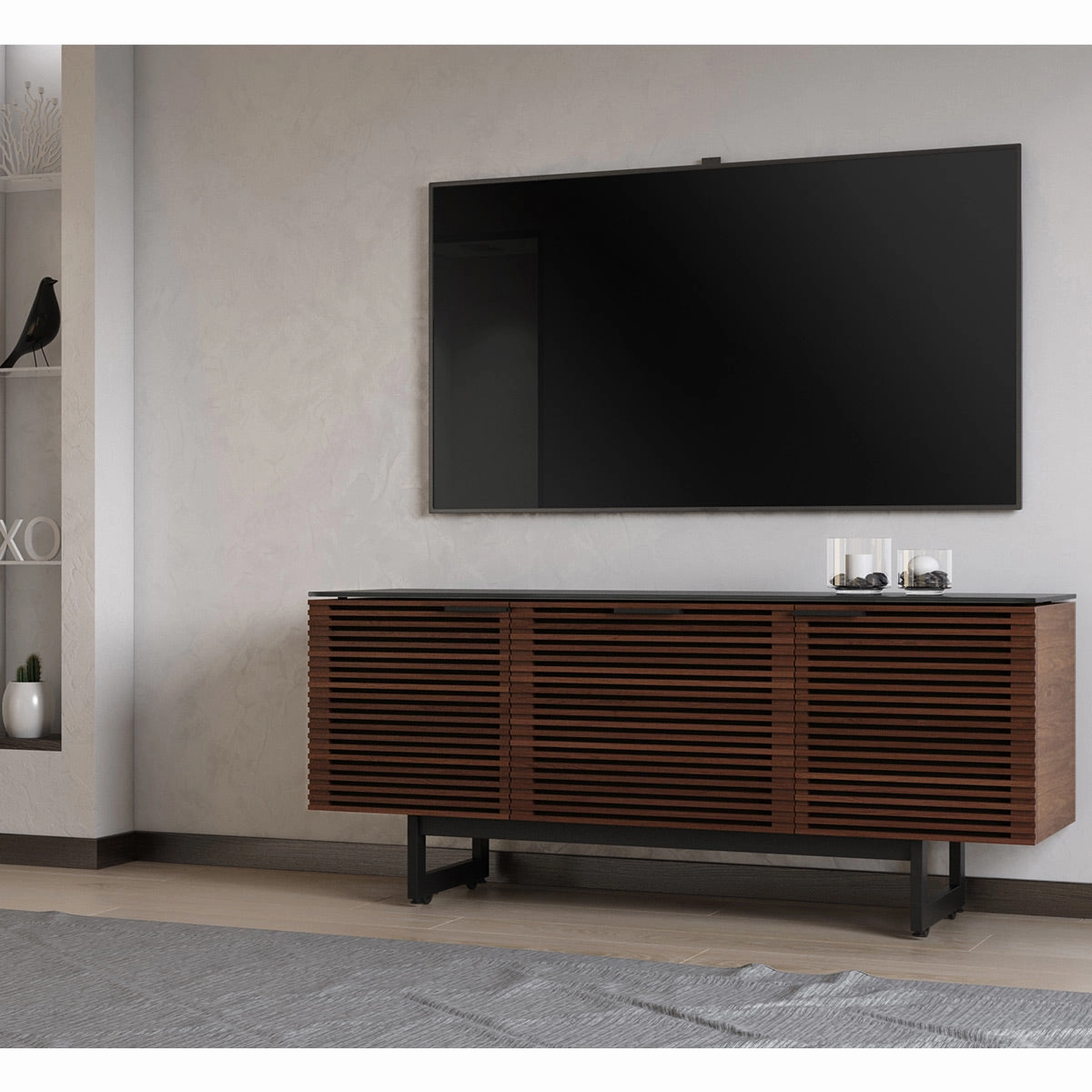 BDI Corridor 8177 Triple Wide Media Console (Chocolate Stained Walnut)