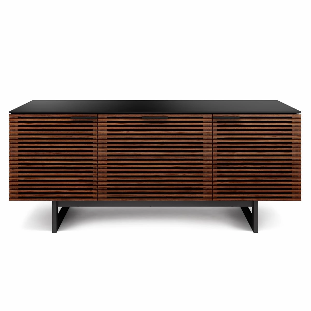BDI Corridor 8177 Triple Wide Media Console (Chocolate Stained Walnut) hi-fi vibration control,hi-fi grounded cable,hi-fi stereo input selector