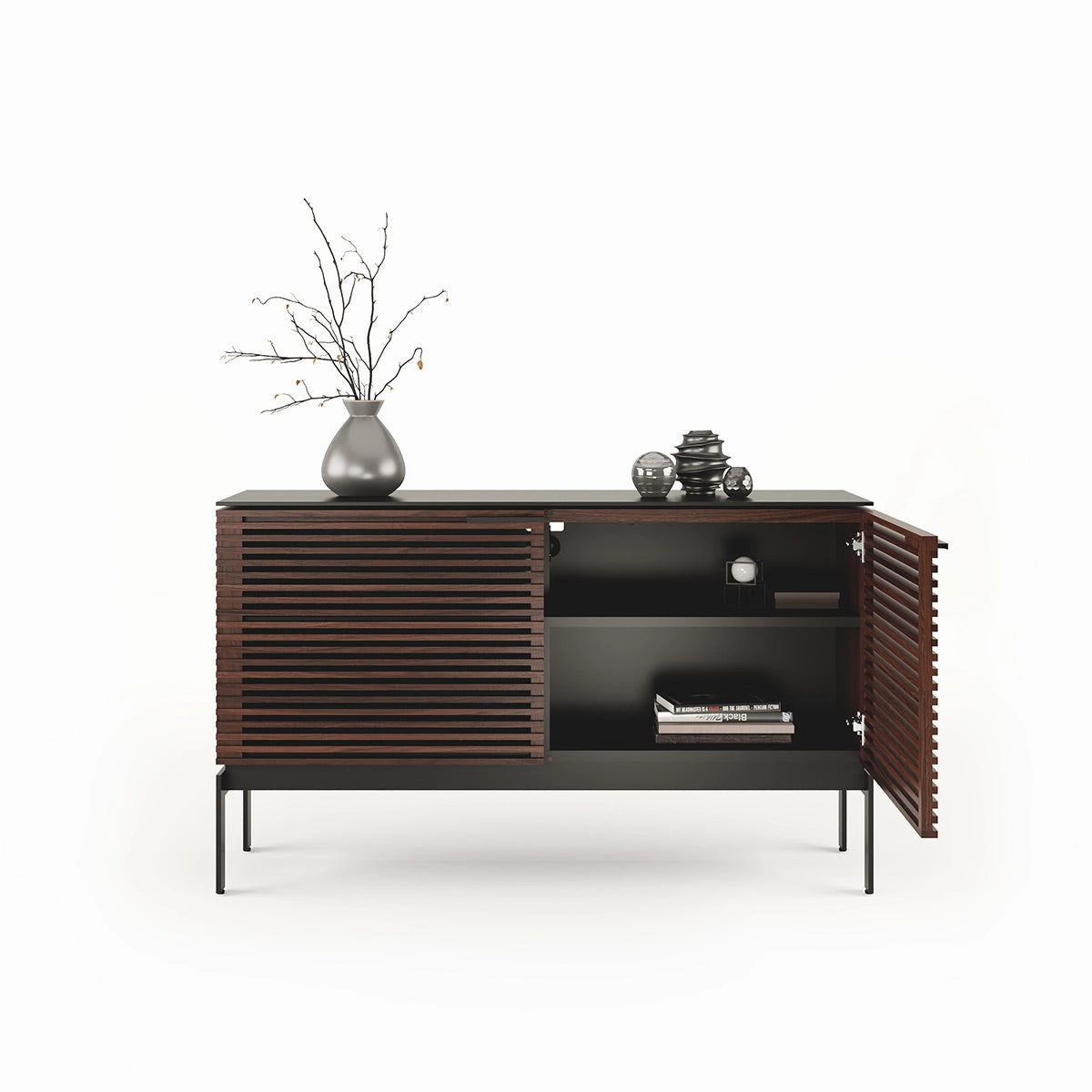 BDI Corridor SV 7128 Storage Cabinet (Chocolate Stained Walnut)