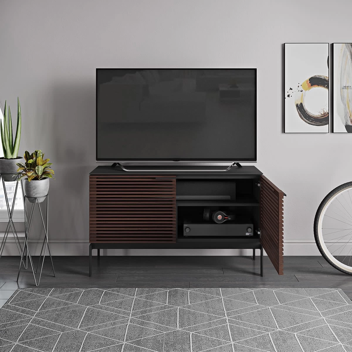BDI Corridor SV 7128 Storage Cabinet (Chocolate Stained Walnut)