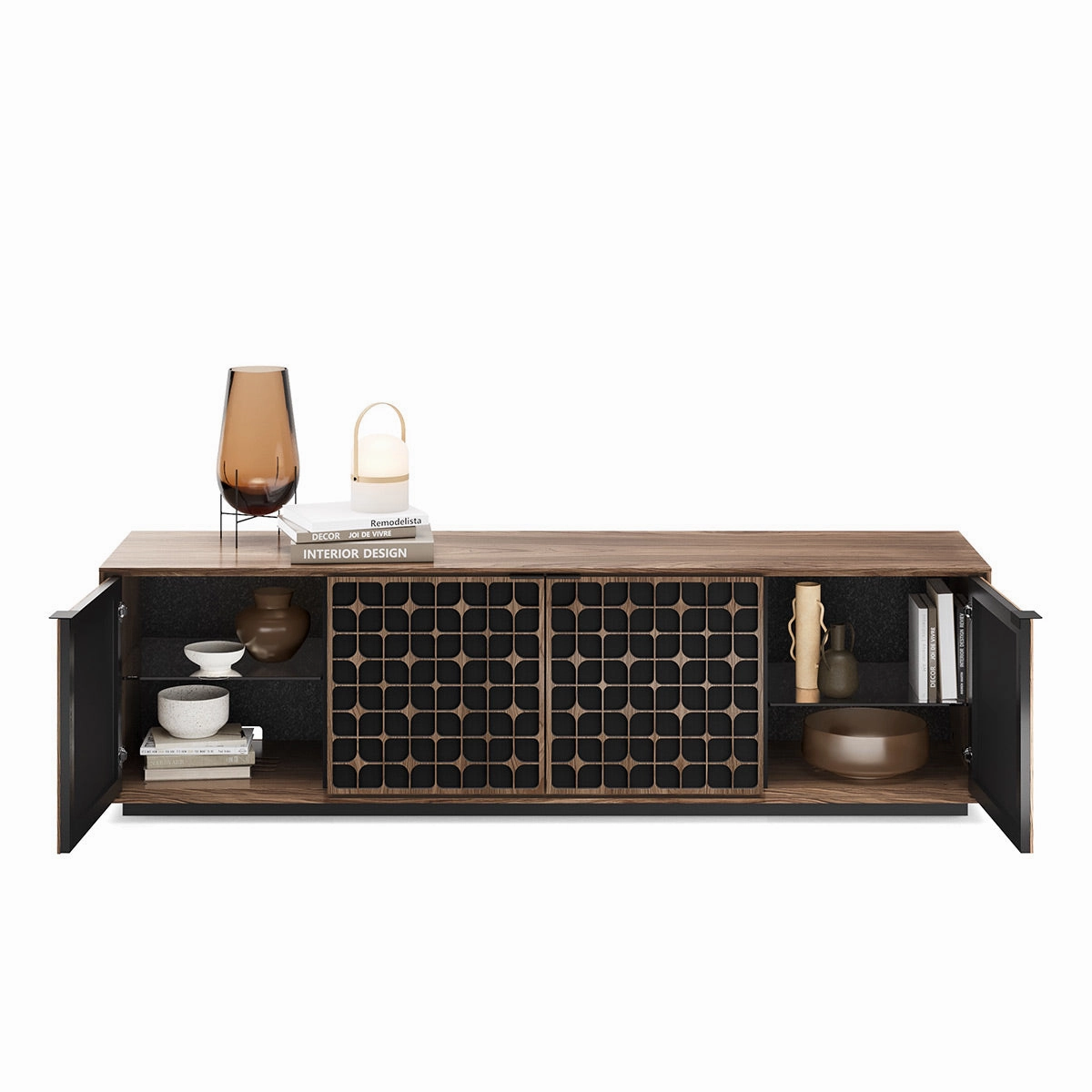 BDI Elements 8703 Constellation Media Cabinet (Natural Walnut)
