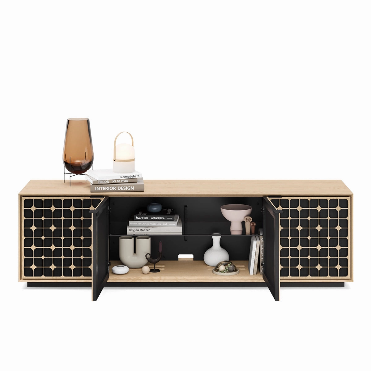 BDI Elements 8703 Constellation Media Cabinet (Washed Oak)