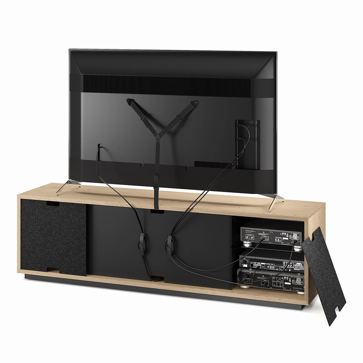 BDI Elements 8703 Constellation Media Cabinet (Washed Oak)