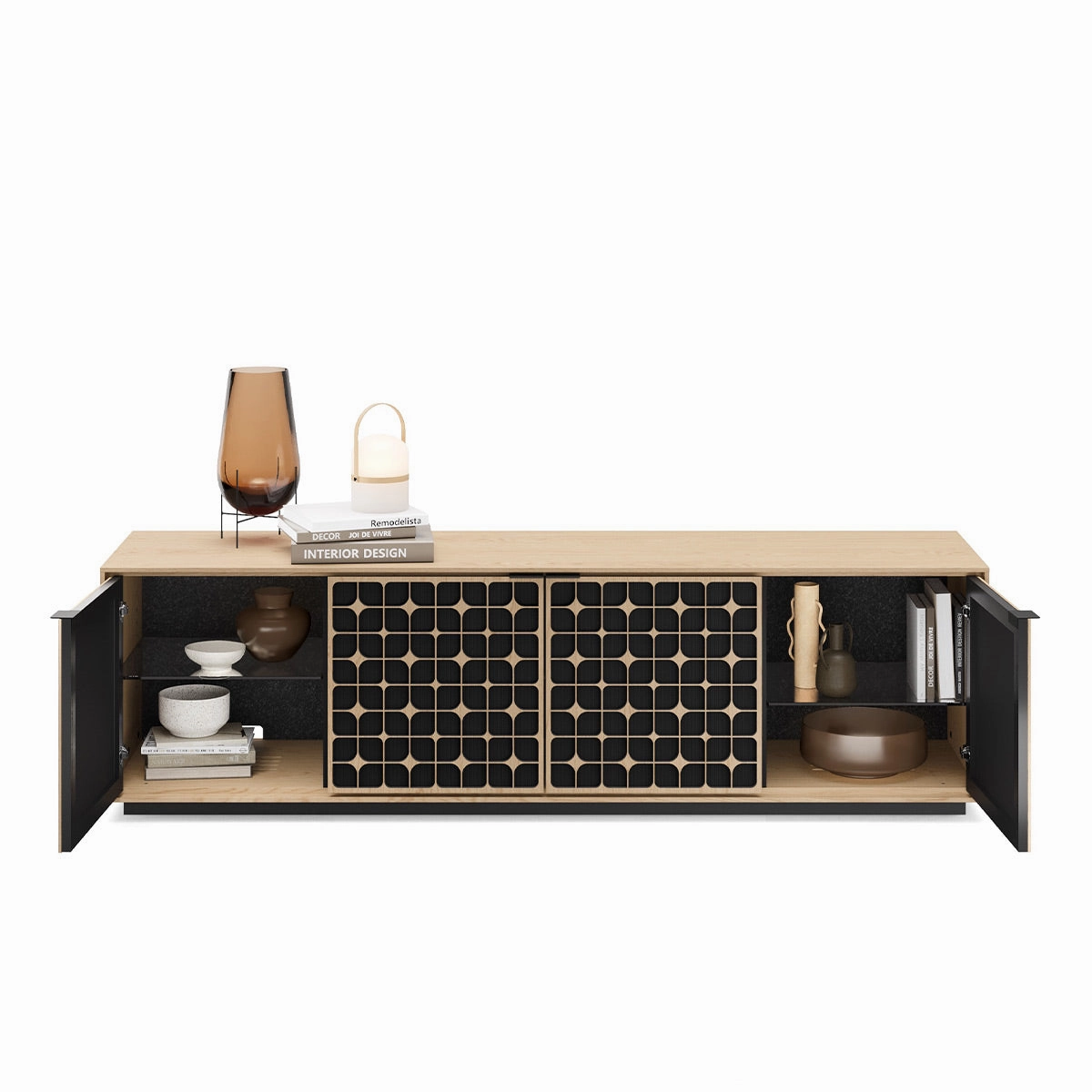 BDI Elements 8703 Constellation Media Cabinet (Washed Oak)