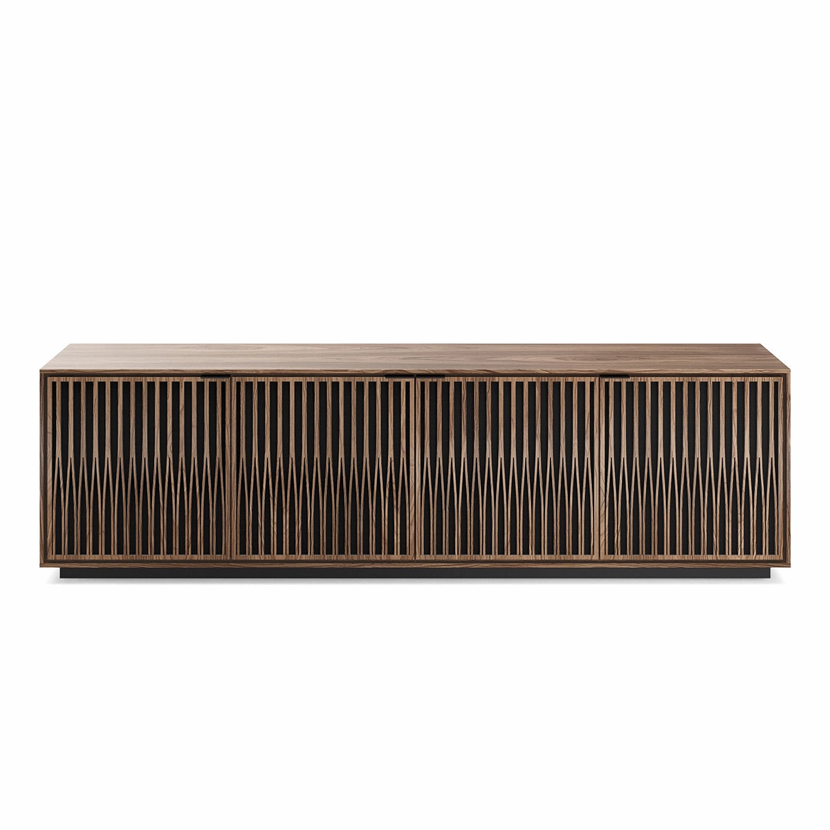 BDI Elements 8703 Tune Media Cabinet (Natural Walnut) hi-fi vibration control,hi-fi grounded cable,hi-fi stereo input selector