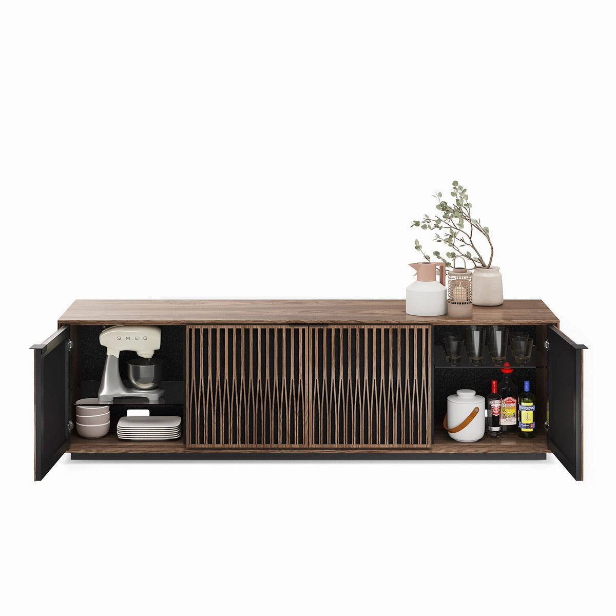BDI Elements 8703 Tune Media Cabinet (Natural Walnut)
