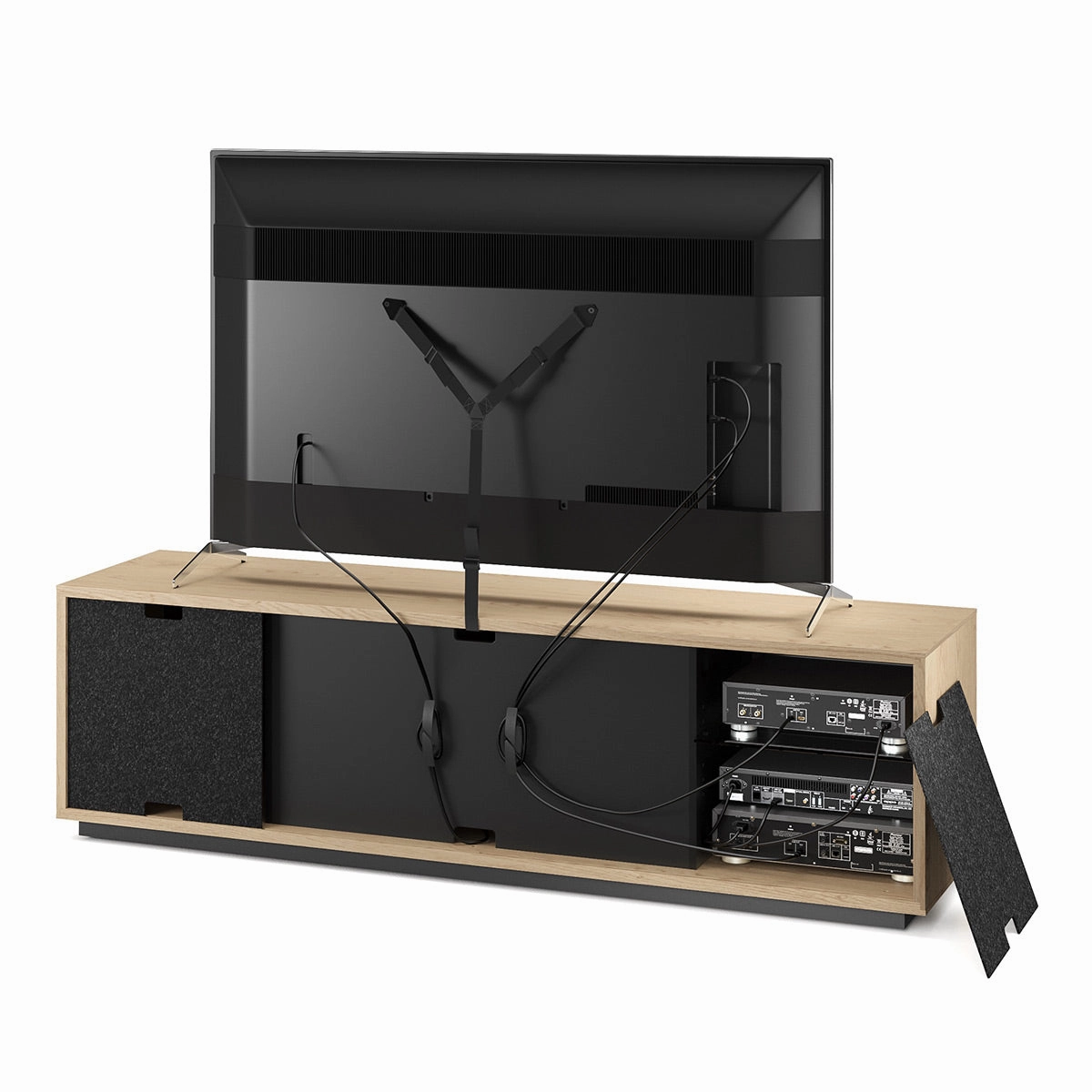 BDI Elements 8703 Tune Media Cabinet (Washed Oak)