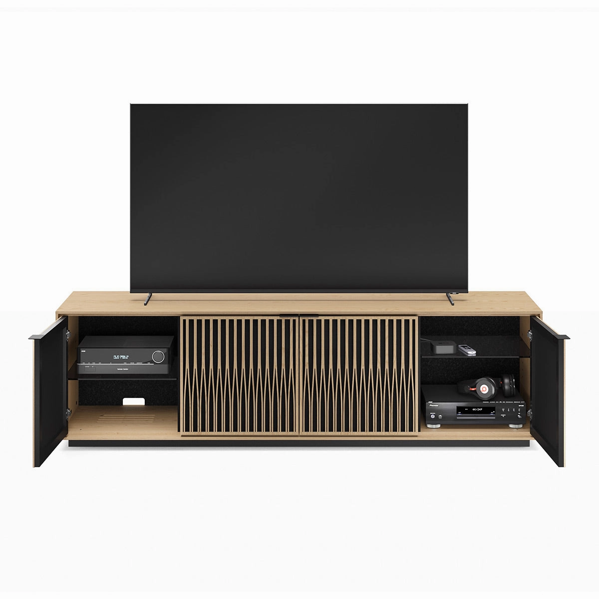 BDI Elements 8703 Tune Media Cabinet (Washed Oak)