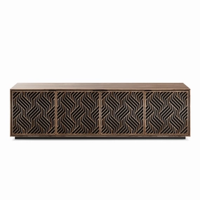 BDI Elements 8703 Weave Media Cabinet (Natural Walnut) hi-fi vibration control,hi-fi grounded cable,hi-fi stereo input selector