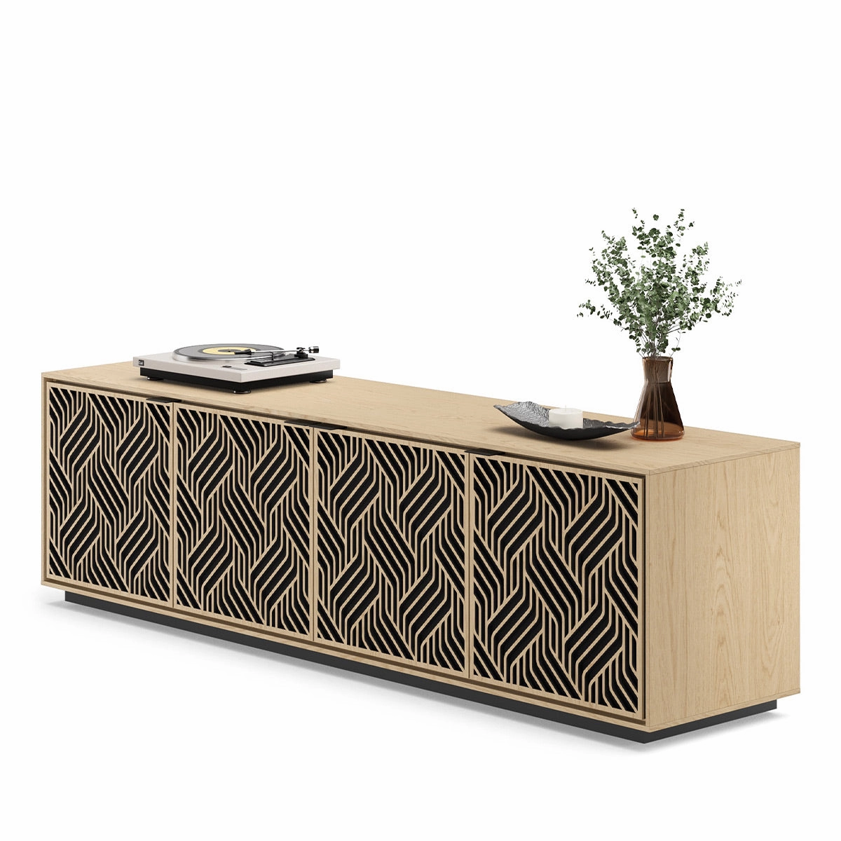 BDI Elements 8703 Weave Media Cabinet (Washed Oak)