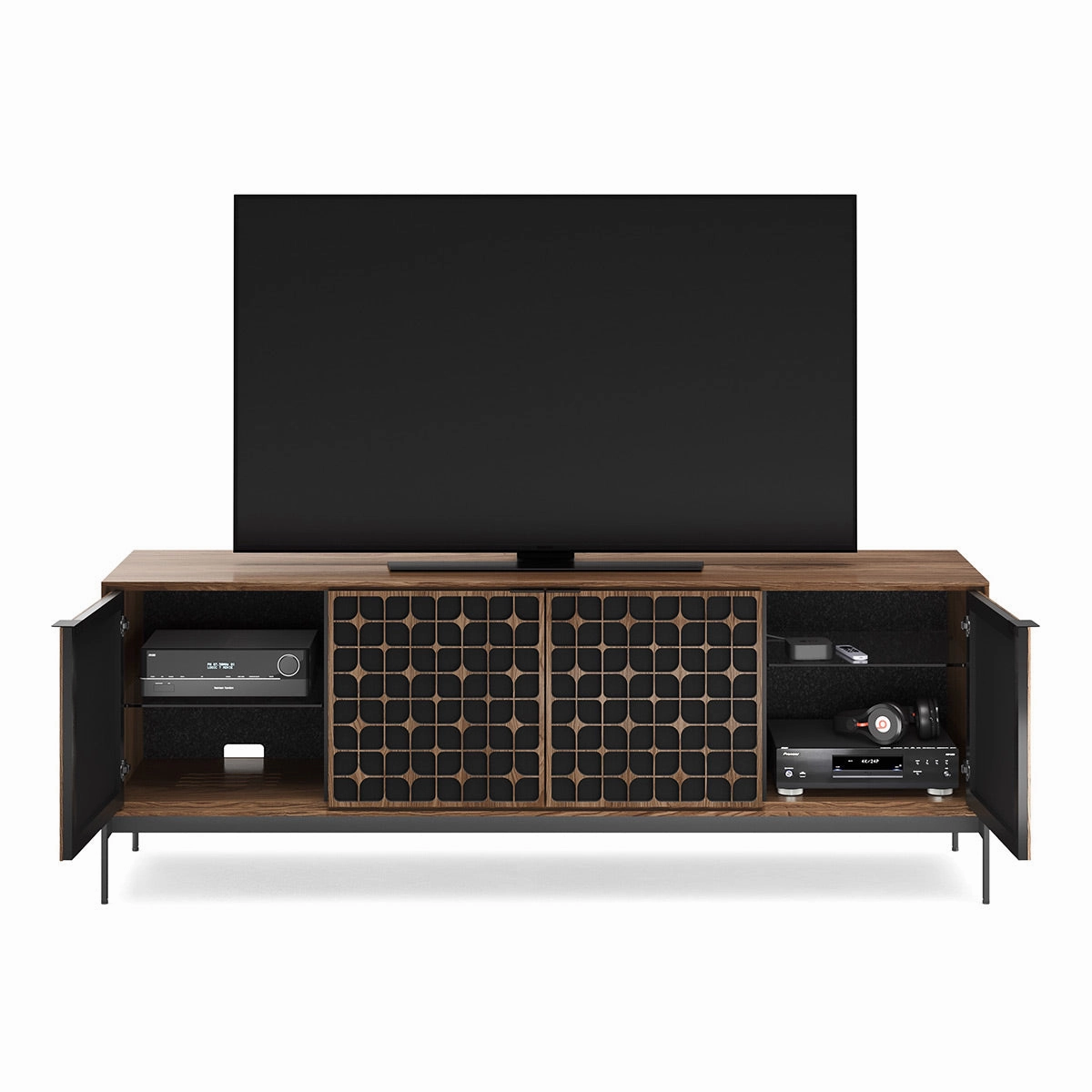 BDI Elements 8709 Constellation Media Cabinet with Console Base (Natural Walnut)