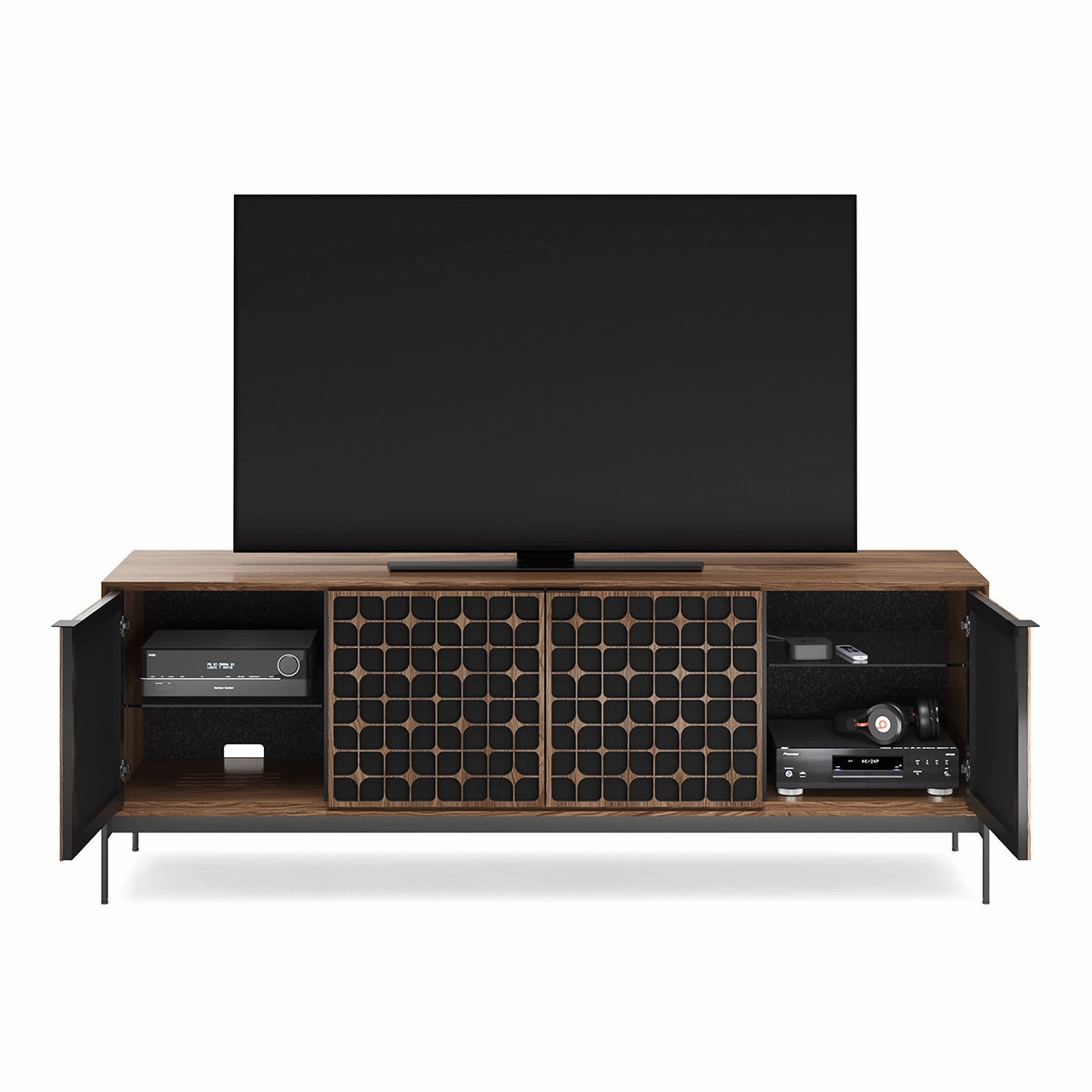 BDI Elements 8709 Constellation Media Cabinet with Console Base (Natural Walnut)