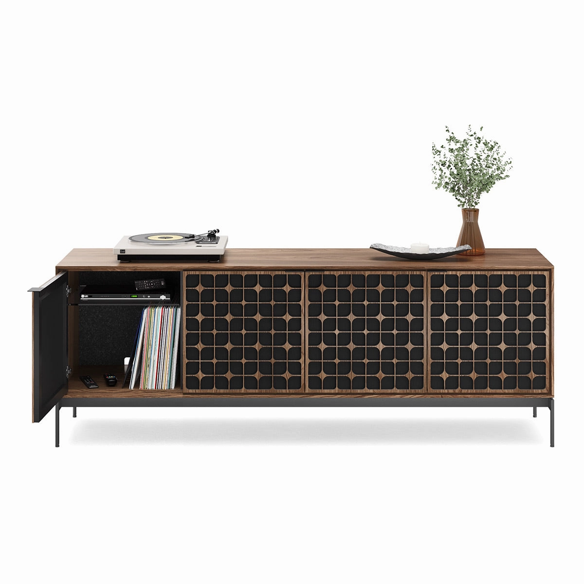 BDI Elements 8709 Constellation Media Cabinet with Console Base (Natural Walnut)