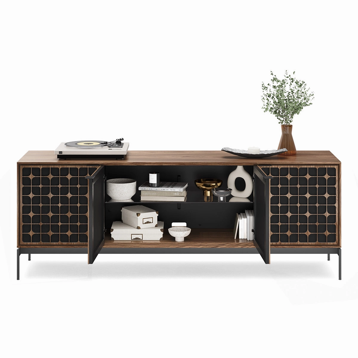 BDI Elements 8709 Constellation Media Cabinet with Console Base (Natural Walnut)