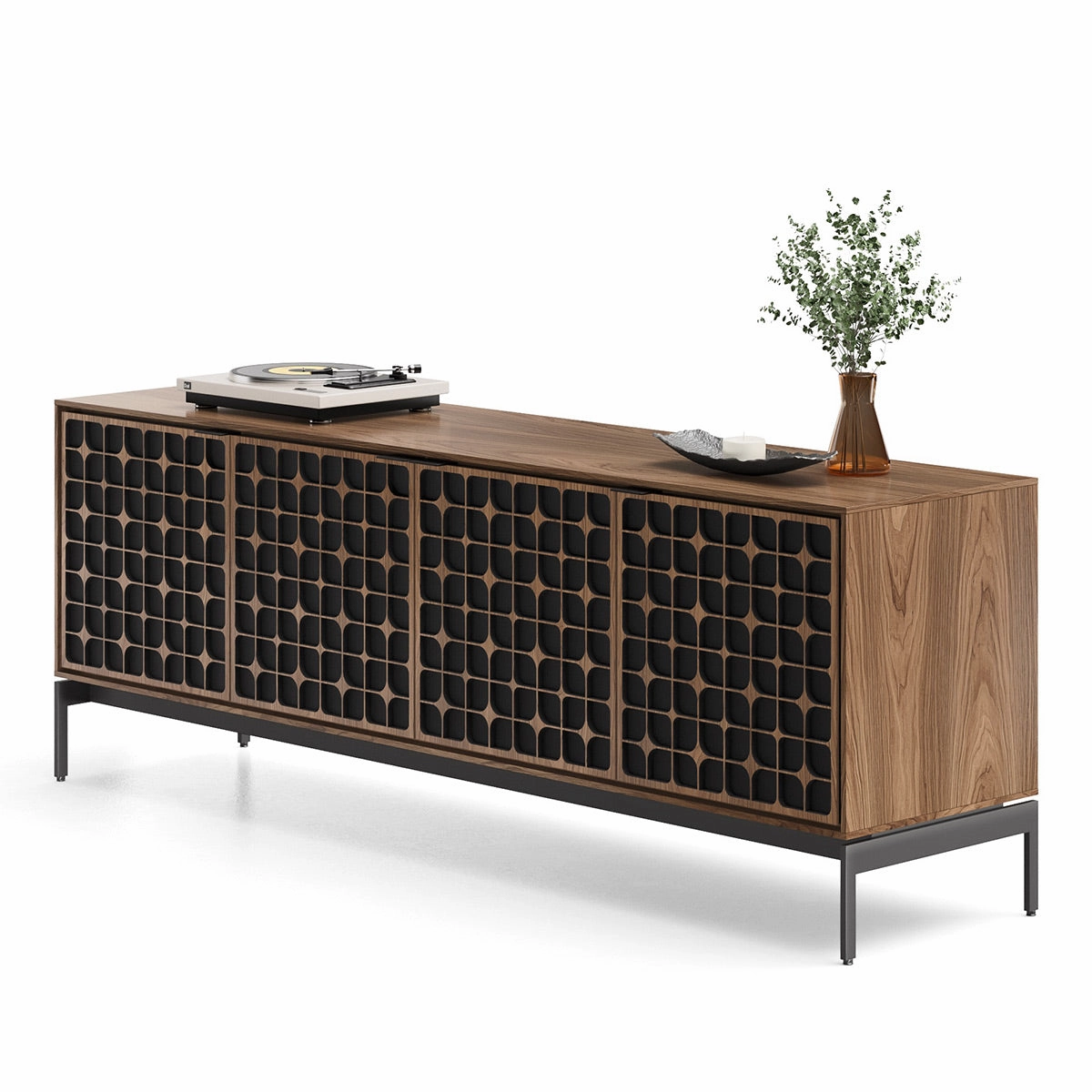 BDI Elements 8709 Constellation Media Cabinet with Console Base (Natural Walnut)
