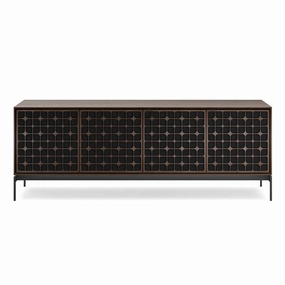 BDI Elements 8709 Constellation Media Cabinet with Console Base (Toasted Oak) hi-fi vibration control,hi-fi grounded cable,hi-fi stereo input selector