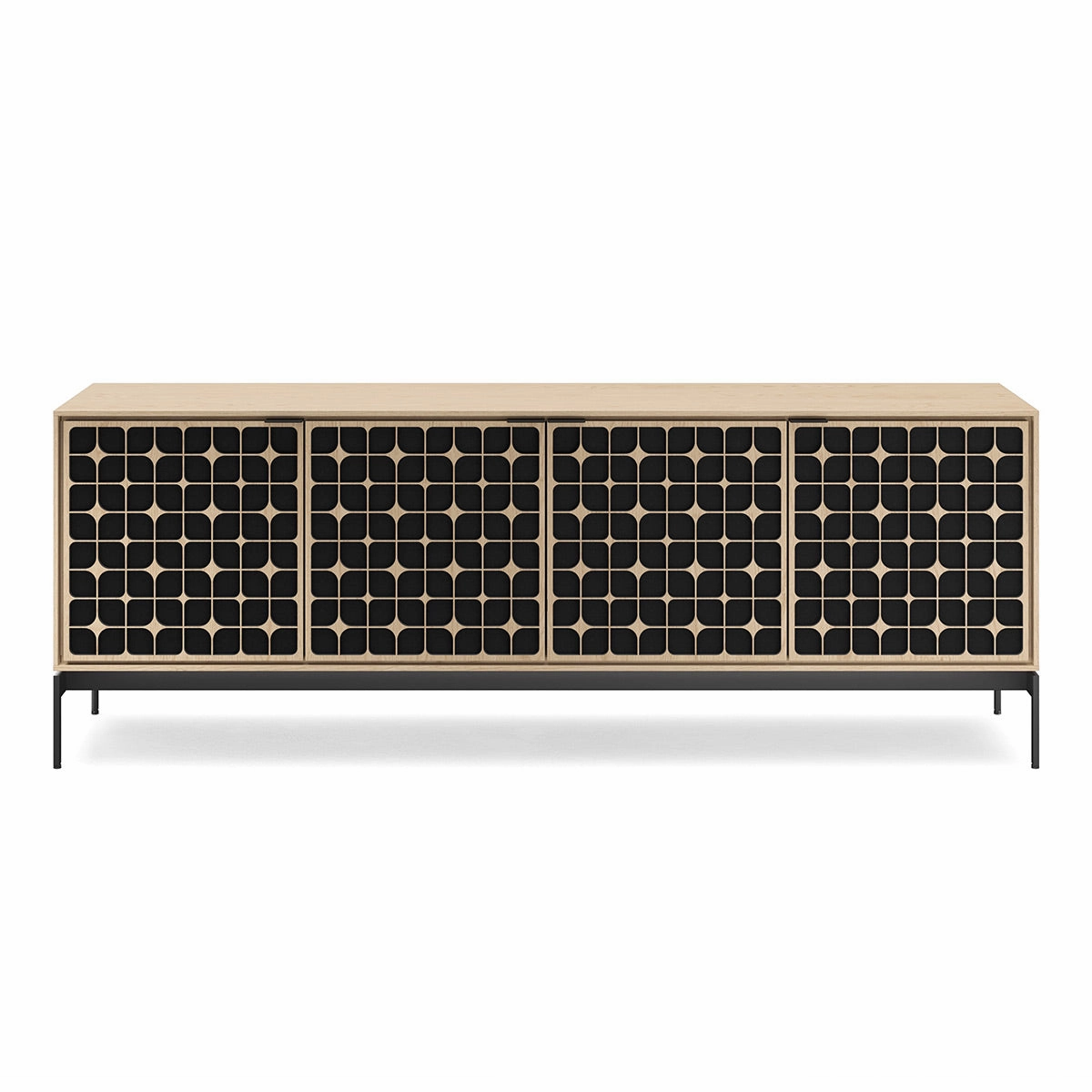 BDI Elements 8709 Constellation Media Cabinet with Console Base (Washed Oak)
