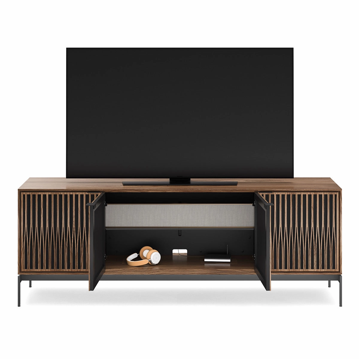BDI Elements 8709 Tune Media Cabinet with Console Base (Natural Walnut)