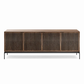 BDI Elements 8709 Tune Media Cabinet with Console Base (Natural Walnut)