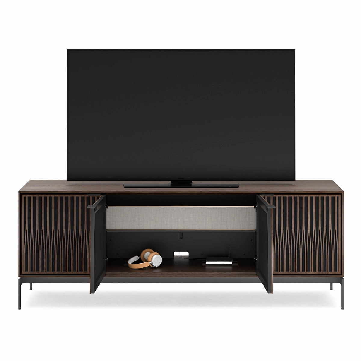 BDI Elements 8709 Tune Media Cabinet with Console Base (Toasted Oak)