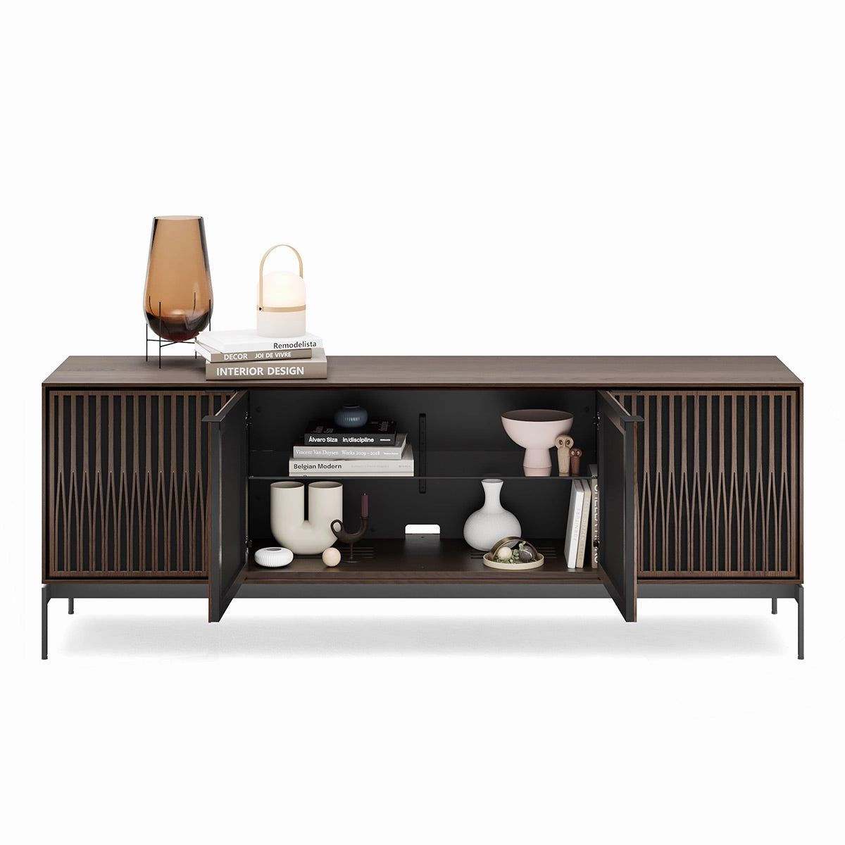 BDI Elements 8709 Tune Media Cabinet with Console Base (Toasted Oak)
