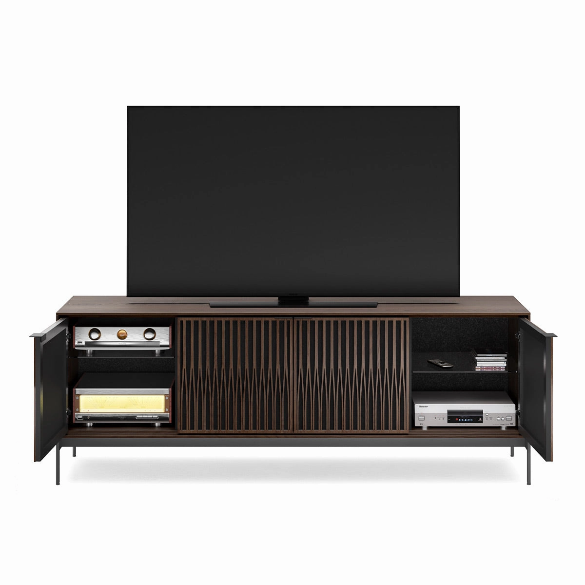 BDI Elements 8709 Tune Media Cabinet with Console Base (Toasted Oak)