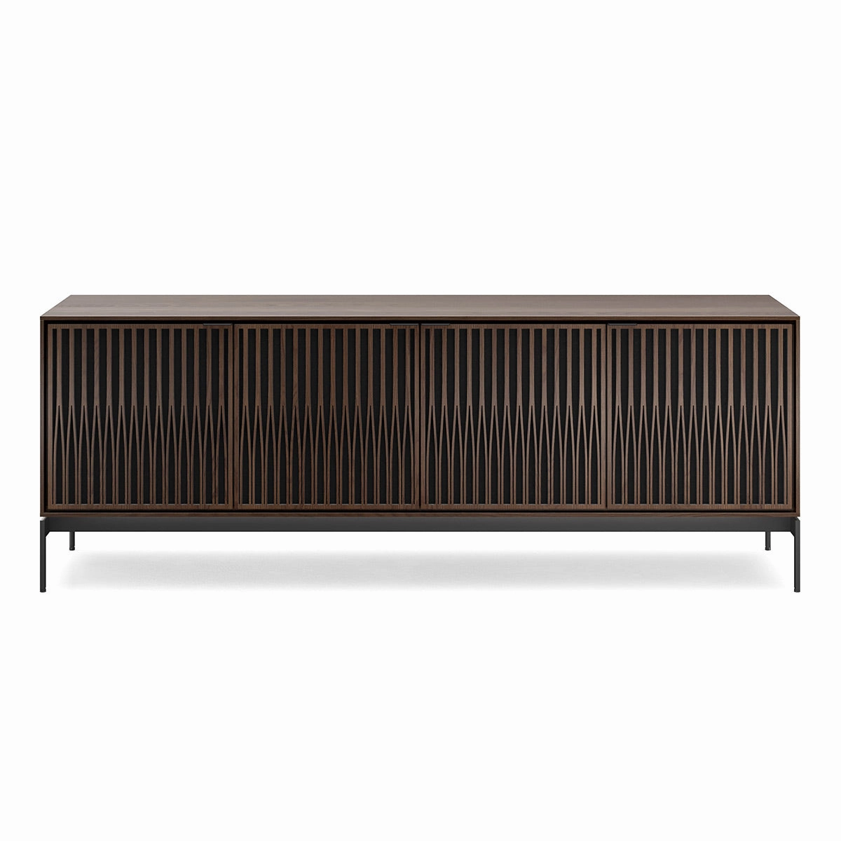 BDI Elements 8709 Tune Media Cabinet with Console Base (Toasted Oak) hi-fi vibration control,hi-fi grounded cable,hi-fi stereo input selector