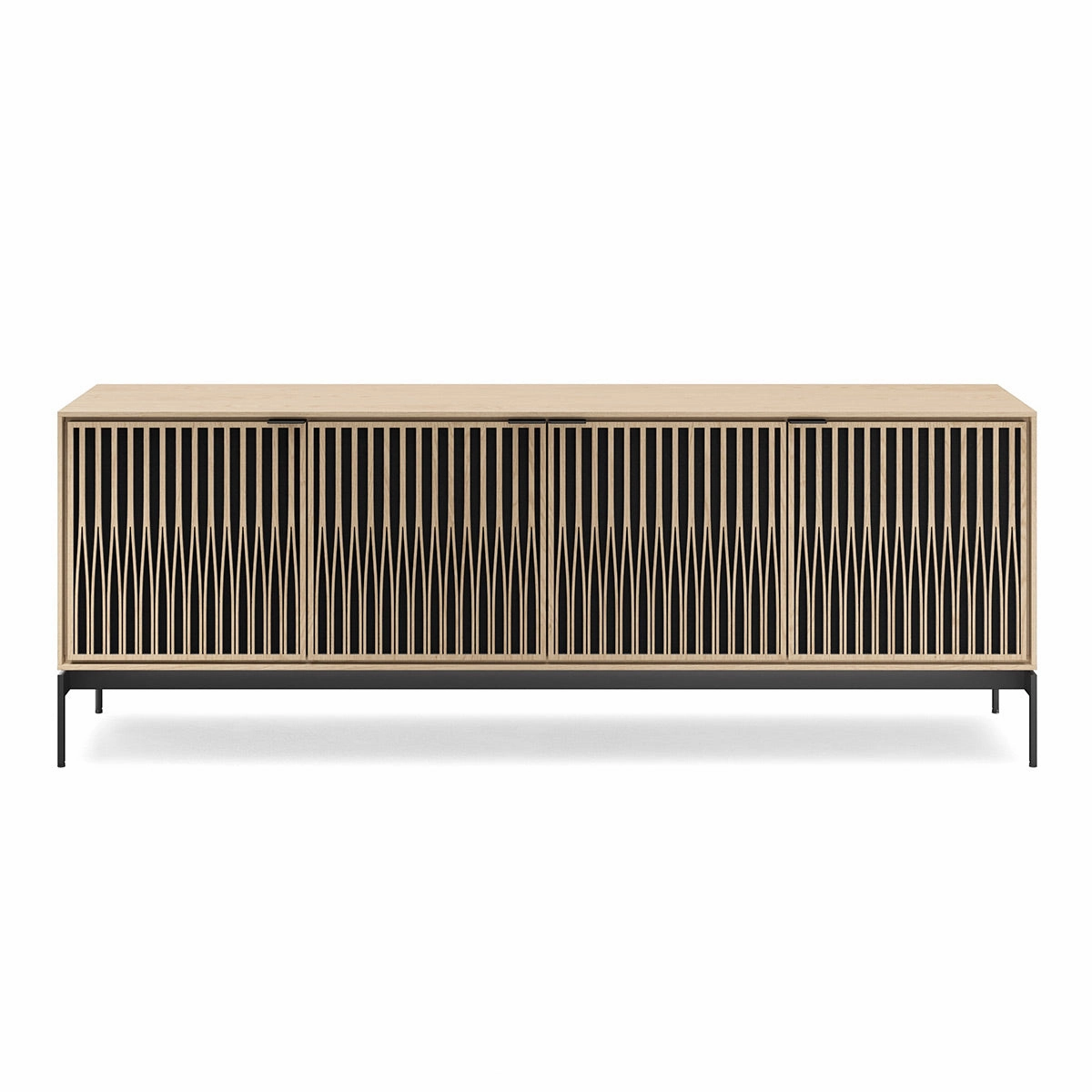 BDI Elements 8709 Tune Media Cabinet with Console Base (Washed Oak)