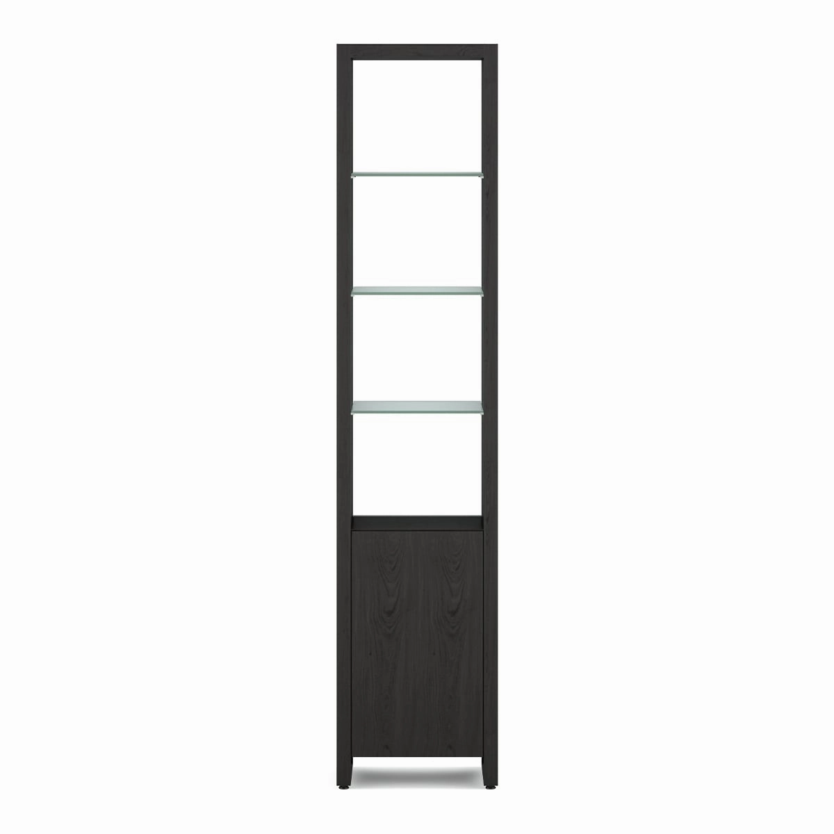 BDI Linea 5801 Single-Wide Cabinet (Charcoal Stained Ash) hi-fi vibration control,hi-fi grounded cable,hi-fi stereo input selector