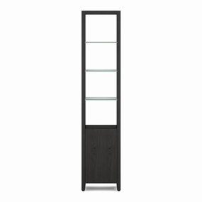 BDI Linea 5801 Single-Wide Cabinet (Charcoal Stained Ash) hi-fi digital to analog converter,hi-fi lossless streamer,hi-fi Roon-ready device