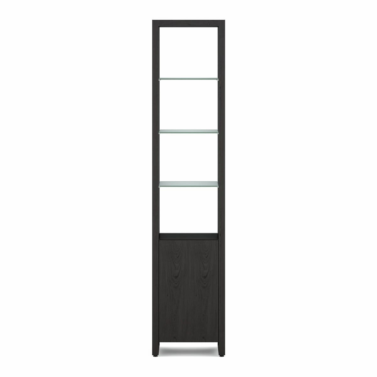 BDI Linea 5801 Single-Wide Cabinet (Charcoal Stained Ash)