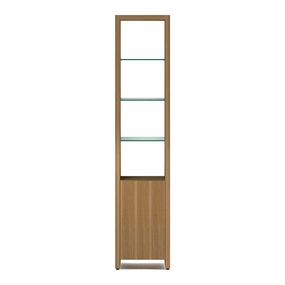 BDI Linea 5801 Single-Wide Cabinet (Natural Walnut)