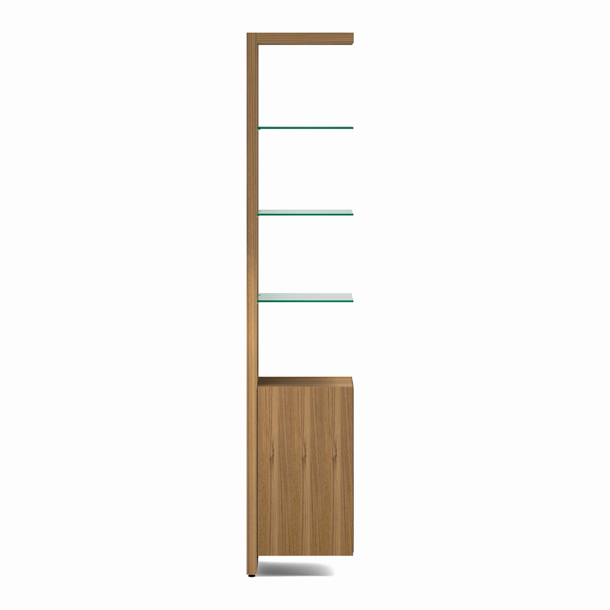 BDI Linea 5801A Single-Wide Cabinet Add-On (Natural Walnut)