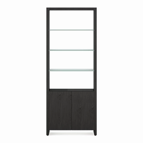 BDI Linea 5802 Expandable Modern Bookcase (Charcoal Stained Ash) hi-fi digital to analog converter,hi-fi lossless streamer,hi-fi Roon-ready device