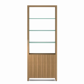 BDI Linea 5802 Expandable Modern Bookcase (Natural Walnut) hi-fi digital to analog converter,hi-fi lossless streamer,hi-fi Roon-ready device