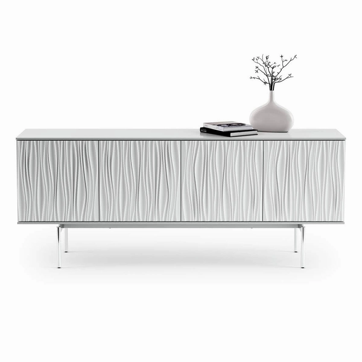 BDI Tanami 7109 4-Door Storage Credenza (Satin White)