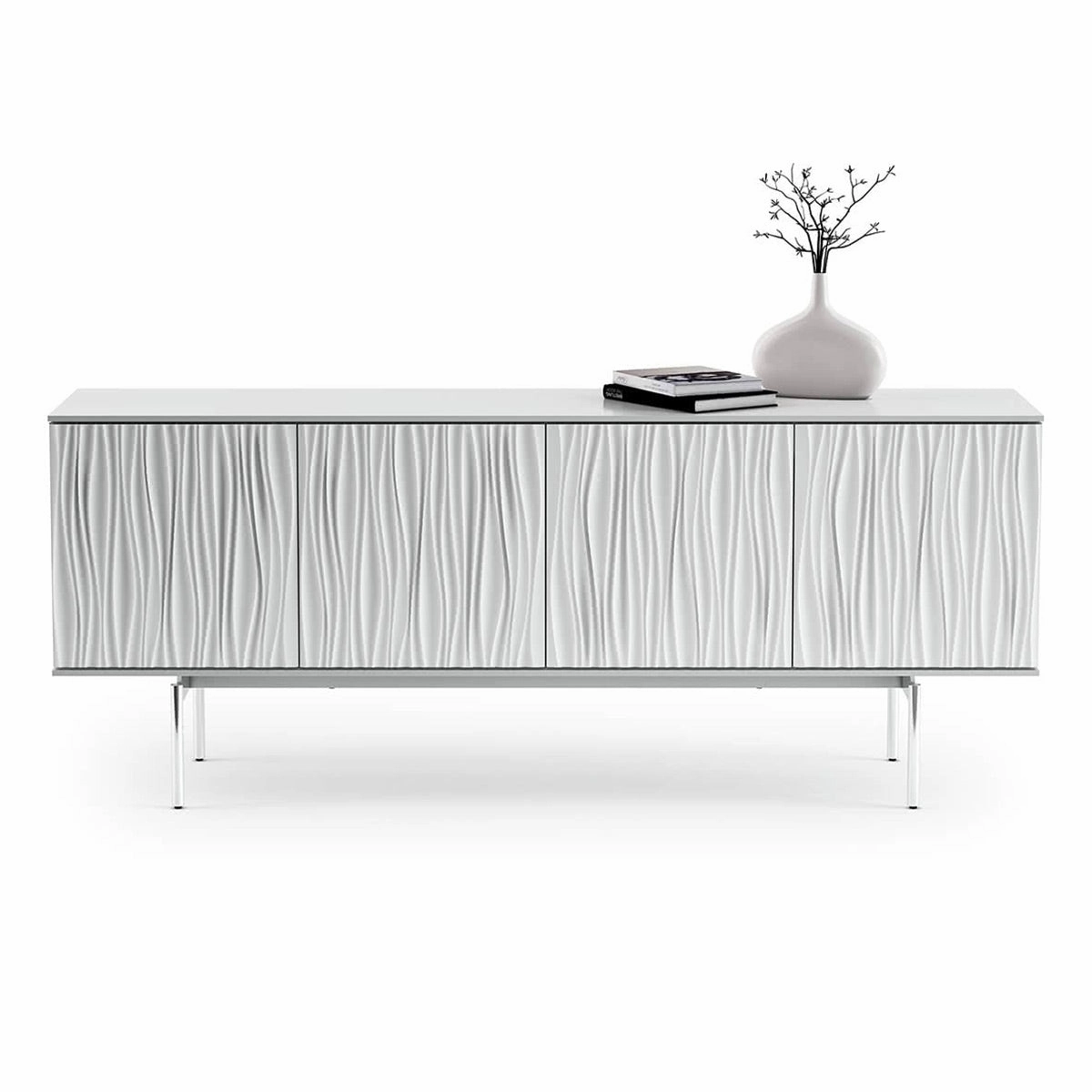 BDI Tanami 7109 4-Door Storage Credenza (Satin White)