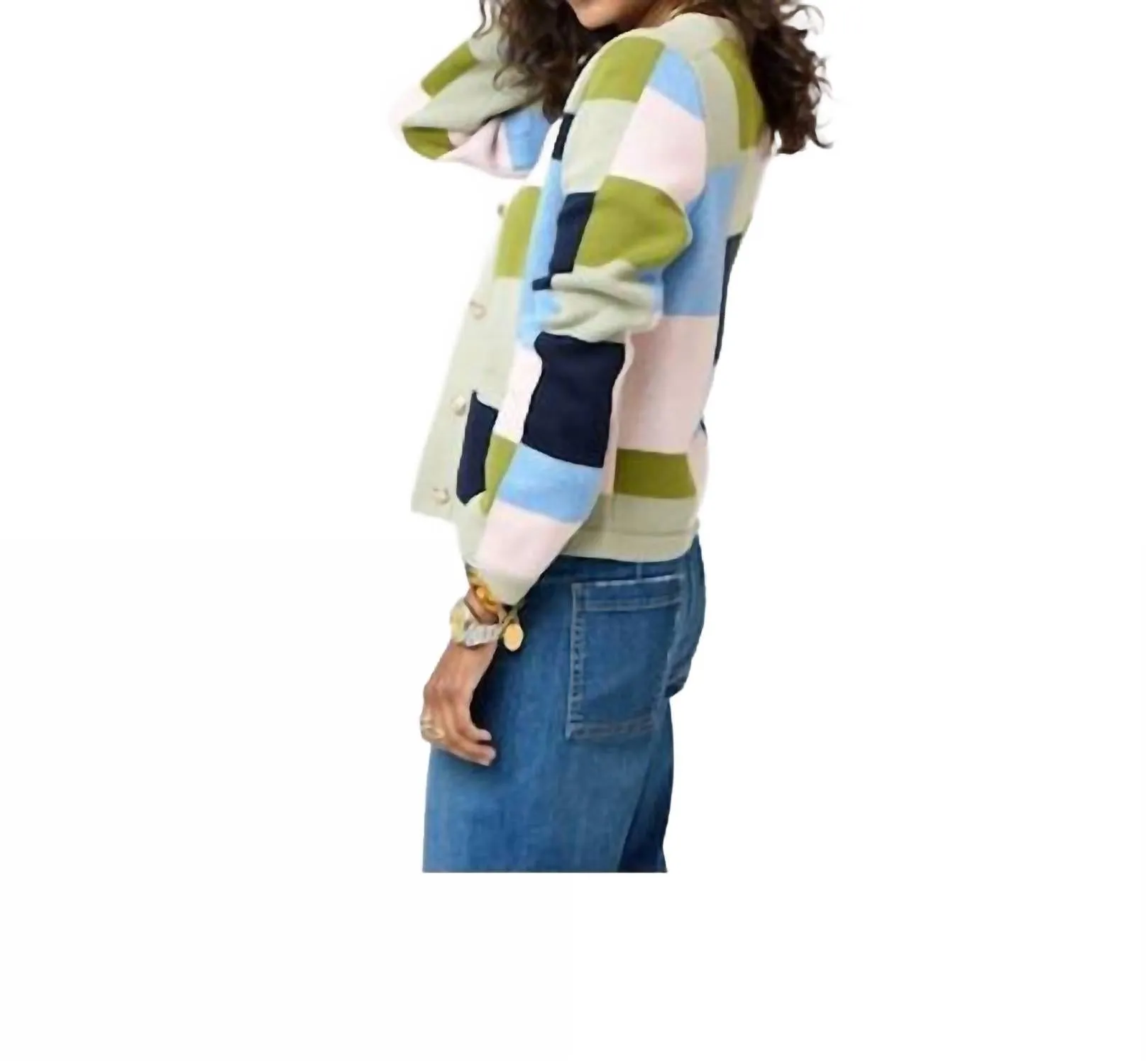 Beau-Lero Patchwork Cardigan In Multi