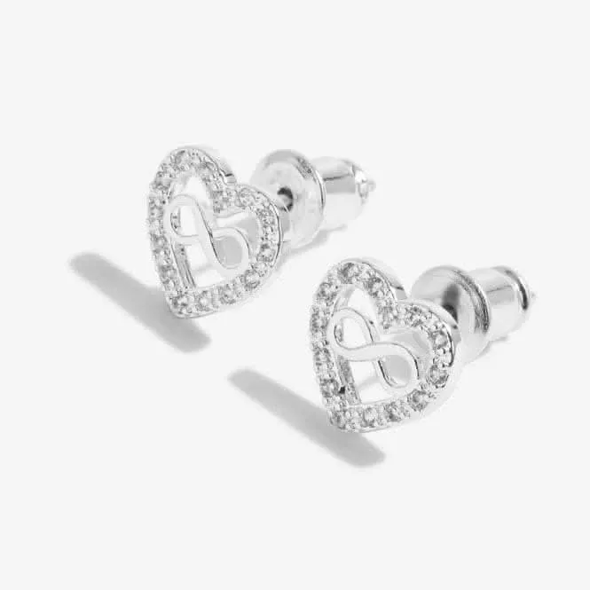 Beautifully Boxed A Little Forever Family Silver Box Earrings 5306 Joma Jewellery