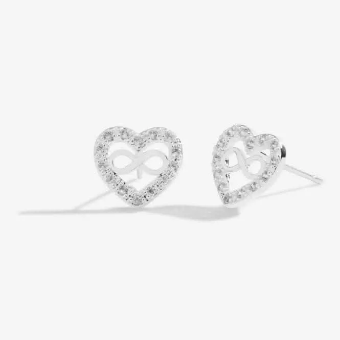 Beautifully Boxed A Little Forever Family Silver Box Earrings 5306 Joma Jewellery