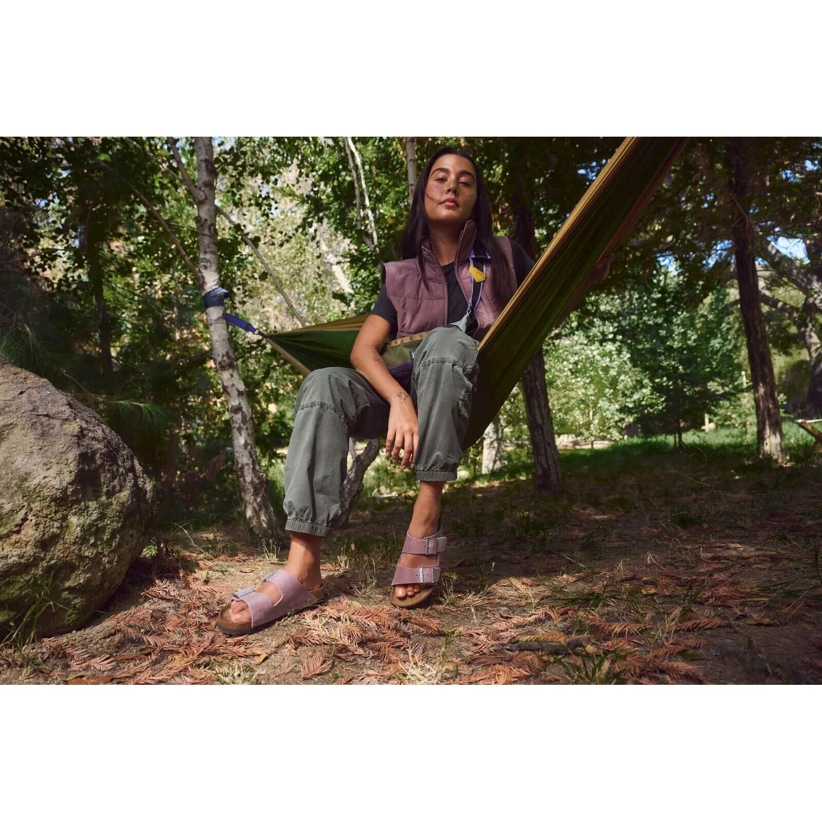 BIRKENSTOCK ARIZONA LAVENDER OILED LEATHER