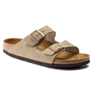 BIRKENSTOCK ARIZONA SOFT FOOTBED TAUPE SUEDE UNISEX