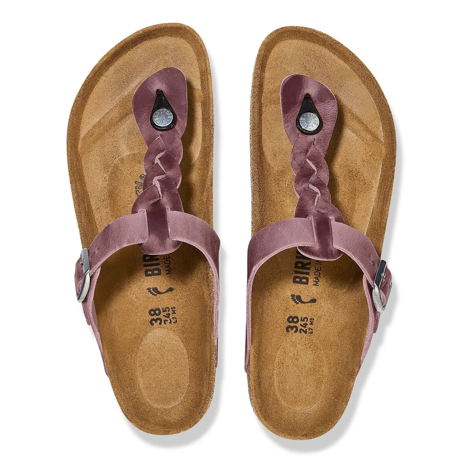 BIRKENSTOCK GIZEH BRAIDED OILED