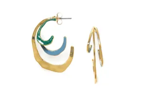 Blue Scarab Jewellery ALLEGRA creole earrings (blue)