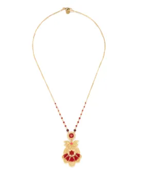 Blue Scarab Jewellery APPOLINE 3 Elements Short Necklace (cherry)