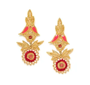 Blue Scarab Jewellery APPOLINE BELL SHAPE CILP EARRING (Cherry)