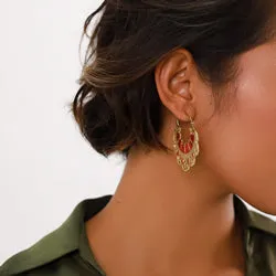 Blue Scarab Jewellery APPOLINE Creoles Earring (Cherry)