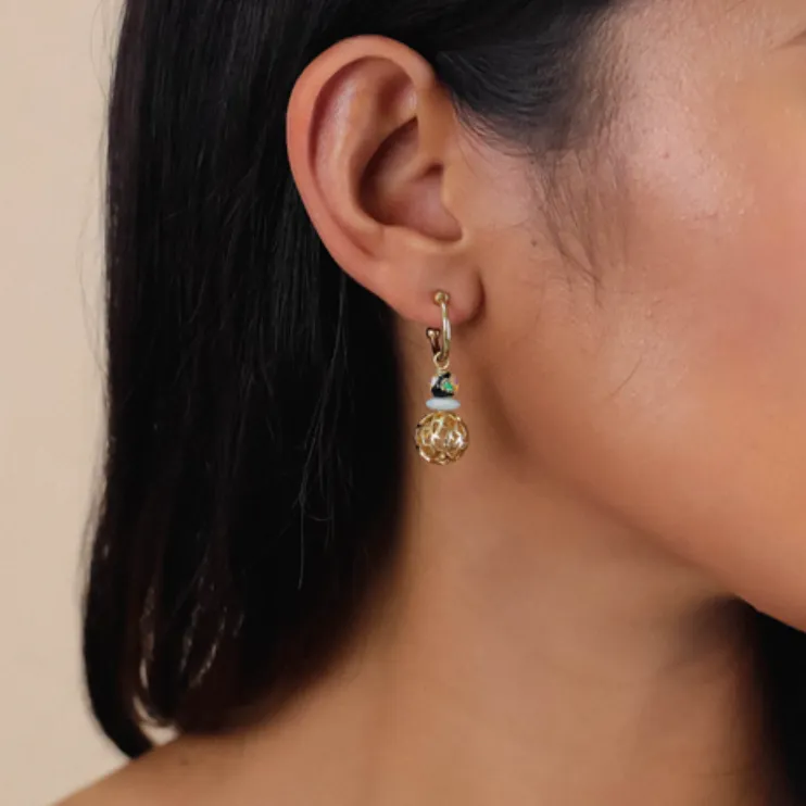 Blue Scarab Jewellery BAYA Mini Creole Earrings